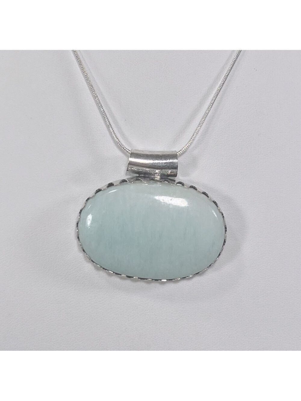 Hemimorphite Oval 925 Gemstone Pendant